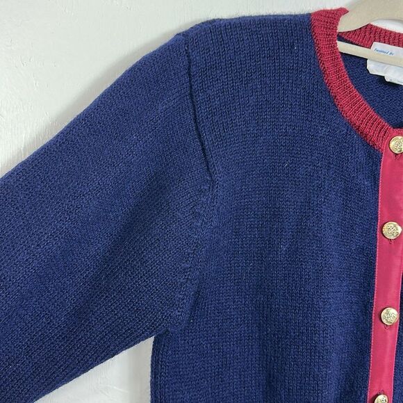 Designed By Deans Of Scotland Vintage Wool Cardigan Sweater Size S - Picture 3 of 6